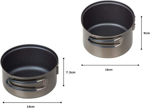 EVERNEW Titanium Cooker set M Ceramic
